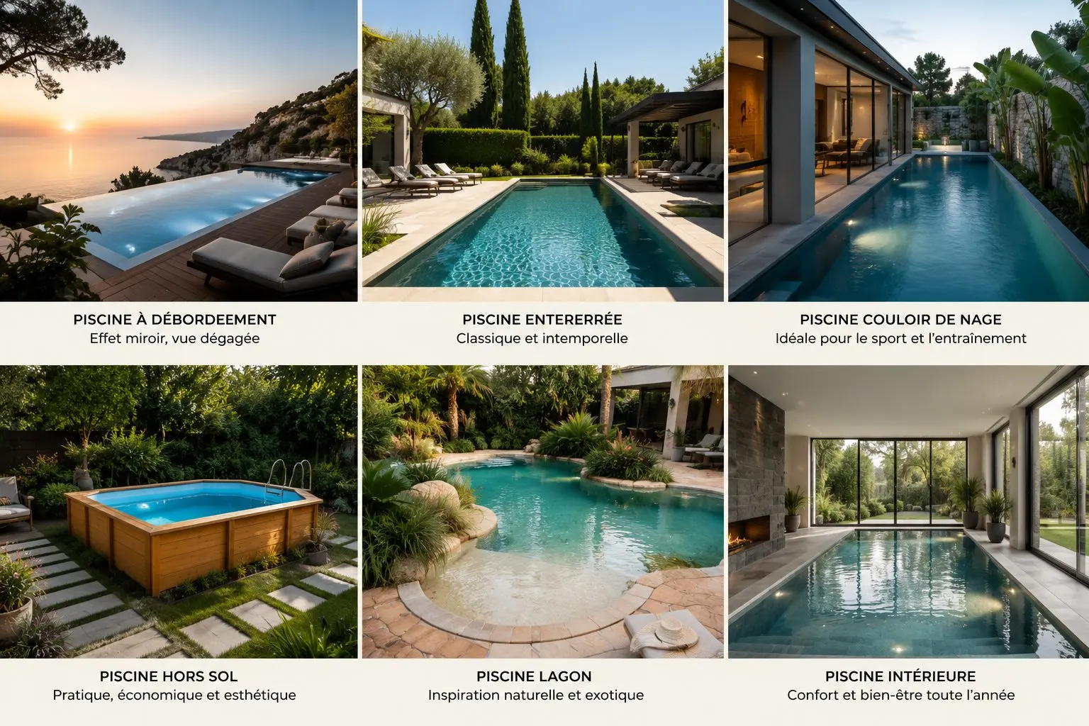 Piscine sur mesure en Suisse romande, comment choisir son type de bassin